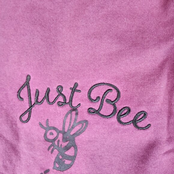 Freeze NY Winnie The Pooh Jogger Burgundy Women Size 2XL Fleece Tonal Embroidery - Picture 3 of 16